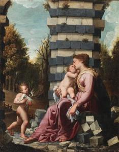 MASTER STRAUS MADONNA 1835-1415,Madonna and Child,c.1630,Palais Dorotheum AT 2015-10-20