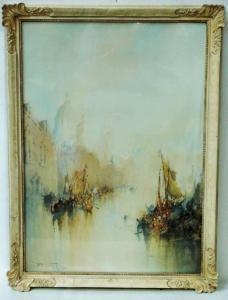 MASTERMAN Dodie 1918-2009,An impressionistic view of Venice Grand Canal,1920,Silverwoods 2017-06-15