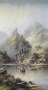 MASTERS Edward 1869-1880,North Italian lake scene,Gilding's GB 2021-11-02