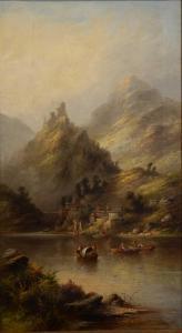 MASTERS Edward 1869-1880,North Italian lake scene,Gilding's GB 2021-11-30