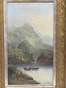 MASTERS Edward 1869-1880,View on a lake with mountains beyond,19th century,Cheffins GB 2022-01-13