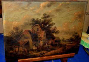 MASTERS Edwin 1800-1900,Farmsteads with figures and horses,Keys GB 2020-04-30