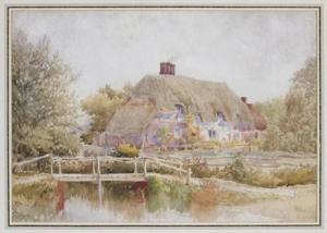 MASTERS Frank B 1873,Thatched cottage at North Stoneham,Woolley & Wallis GB 2011-09-28