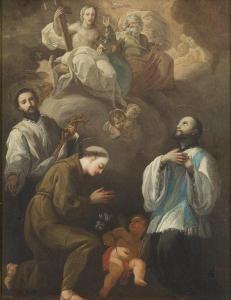 MASTROLEO Giuseppe 1673-1744,L'apparizione della SS. Trinità,Babuino IT 2008-04-16