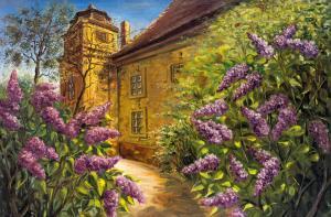 MASZAK Leona 1874,Castle garden when the lilac blooms,2008,Nagyhazi galeria HU 2021-02-25