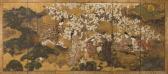 MATABEI Iwasa 1578-1650,Composing Poetry in a Spring Landscape,Bonhams GB 2014-03-19