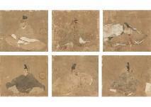 MATABEI Iwasa 1578-1650,Thirty-six immortals of poetry (album),Mainichi Auction JP 2020-11-14