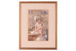 MATANIA Fortunino 1881-1963,Lady Bathing,Dawson's Auctioneers GB 2023-08-31