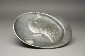 MATARE Ewald 1887-1965,Oval plate with cock,1949,Van Ham DE 2009-05-27