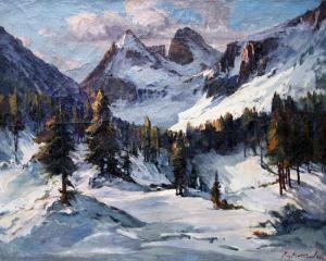MATEEFF Cyril 1920-2006,Winter Landscape,1983,Victoria BG 2011-03-31