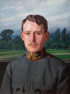 MATEJKO Stefan 1871-1933,Portret Karola Albrechta Habsburga,1916,Sopocki Dom Aukcjny PL 2022-04-09