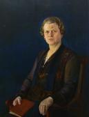 MATEJKO Stefan 1871-1933,Portret kobiety,1927,Sopocki Dom Aukcjny PL 2021-09-18