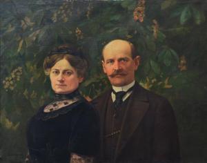 MATEJKO Stefan 1871-1933,Portret małżeński,1917,Rempex PL 2023-02-08