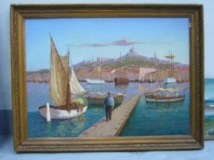 MATEO Emmanuel 1900-1900,Le port de Marseille.,Damien Leclere FR 2009-04-08