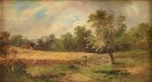 MATES W,Untitled Wheat Field Landscape,19th Century,Simpson Galleries US 2017-10-14