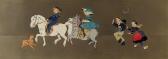 MATET Jean,Decorative Panels with Children and Ponies,1911,Clars Auction Gallery 2010-03-14