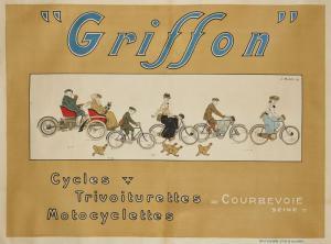 MATET Jean 1870-1936,GRIFFON - CYCLES, TRIVOITURETTES,,1909,Artcurial | Briest - Poulain - F. Tajan 2014-10-28
