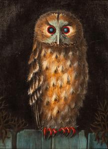 MATHELIN Lucien 1905-1981,Owl Perched on a Fence,Simon Chorley Art & Antiques GB 2023-07-25