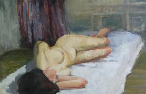 MATHER ELEANOR,````Reclining Female Nude````,Capes Dunn GB 2013-10-15