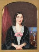 MATHER George Marshall 1800-1800,Portrait miniature of a lady, in a black dress, s,Woolley & Wallis 2020-09-08
