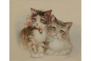 MATHER RICHARDS GEORGE 1880-1958,Study of two kittens,Morphets GB 2015-11-26