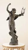 MATHERIN MATHIEU,A WHITE METAL DANCING FEMALE FIGURE HOLDING A LYRE,Christie's GB 2004-06-03