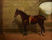 MATHEWS John Chester 1884-1912,A chestnut race horse in a courtyard,Bonhams GB 2011-10-30