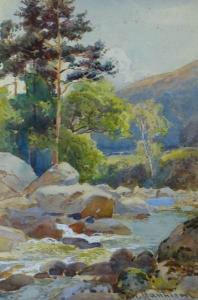 MATHIESON W.K 1900-1900,river scene with trees,Rogers Jones & Co GB 2018-03-02