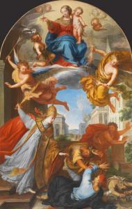 Mathieu Elias 1658-1741,Allégorie de l'Église chassant l'Hérésie,Aguttes FR 2022-03-25
