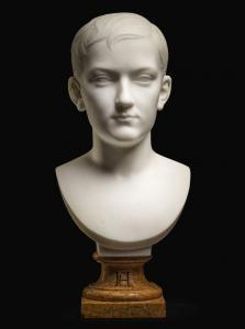 MATHIEU MEUSNIER ROLAND 1824-1876,BUST OF FÉLIX HENRI CARVALHO,1864,Sotheby's GB 2019-12-11
