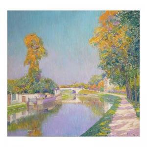 MATHIEU Paul 1872-1932,A VIEW OF A CANAL, FRANCE,Sotheby's GB 2006-09-27