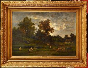 MATIFAS Louis Remy 1847-1896,Paysage aux moutons,Osenat FR 2024-04-07