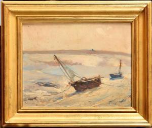 MATIGNON Albert 1869-1937,A marée basse,Osenat FR 2023-03-18