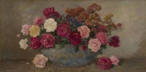 MATISSE Camille 1800-1900,Roses in a bowl,19th century,Rosebery's GB 2022-06-08