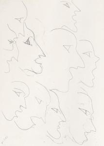 MATISSE Henri 1869-1954,Étude de visages,1943,Bonhams GB 2024-04-18