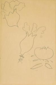 MATISSE Henri 1869-1954,Fleurs et grenade,1952,Christie's GB 2008-12-02