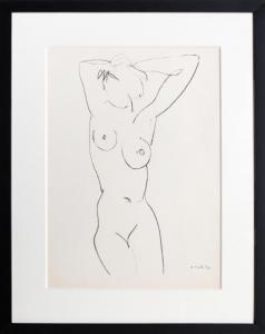 MATISSE Henri 1869-1954,Nue de Face #3,1954,Ro Gallery US 2024-04-04