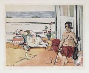 MATISSE Henri 1869-1954,Odalisque sur la Terrasse,1922,Christie's GB 2013-10-29