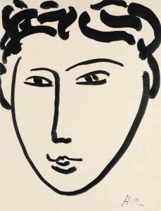 MATISSE Henri 1869-1954,Tête de femme,1952,Christie's GB 2016-11-16