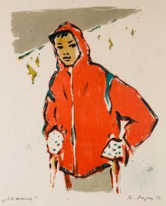 MATIUKH VERA FEODOROVNA 1910-2003,The Skier,Shapiro Auctions US 2016-03-12