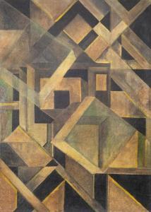 MATIUSHIN Mikhail,Abstract Composition with Crystalline Forms,1920,Shapiro Auctions 2020-07-25