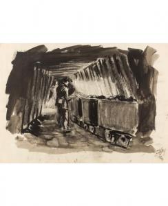 matsedonsky Nikolai 1911-1980,Coalpit,1926,Shapiro Auctions US 2017-05-31