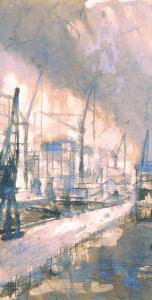 MATSON Cecilia 1980,West India Dock, Dockland Riverscape,John Nicholson GB 2014-09-24