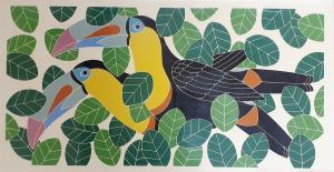 MATSUMOTO Ikki 1935-2014,study of two toucans; study of a crane,Charterhouse GB 2022-02-04