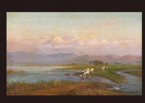 MATSUO Shoto,Waterside with cow,Mainichi Auction JP 2009-12-04