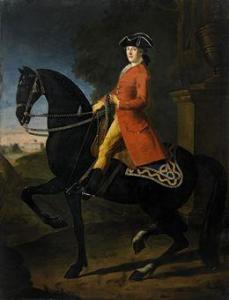 MATTAZZI Giuseppe 1700-1700,Ritratto di gentiluomo a cavallo su sfondo di parc,Christie's 2010-11-24