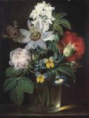 MATTENHEIMER Theodor,Roses, a carnation, forget-me-nots, violets, morni,1854,Christie's 2014-01-29