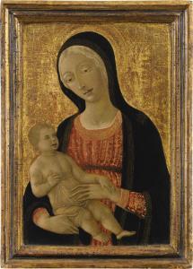 MATTEO DI GIOVANNI DI BARTOLO 1430-1495,THE MADONNA AND CHILD,Sotheby's GB 2018-07-05