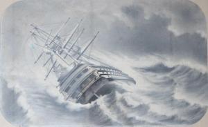 MATTERER Amable Thiebault,Le vaisseau 'L'Océan' de 13 canons montés par le v,1850,Ruellan 2016-10-22