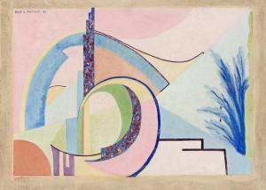 MATTERN ALICE L 1909-1945,Untitled, (Abstraction),1939,Swann Galleries US 2021-05-20